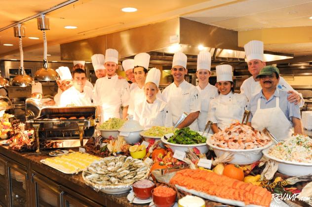 Citronelle's award-winning kitchen team on Thanksgiving afternoon.